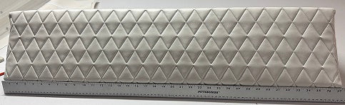 Todd Style Universal Cushion for Leaning Post - 37.5" x 10" x 8.5" - Diamond Pleat Square 2200-C Replacement