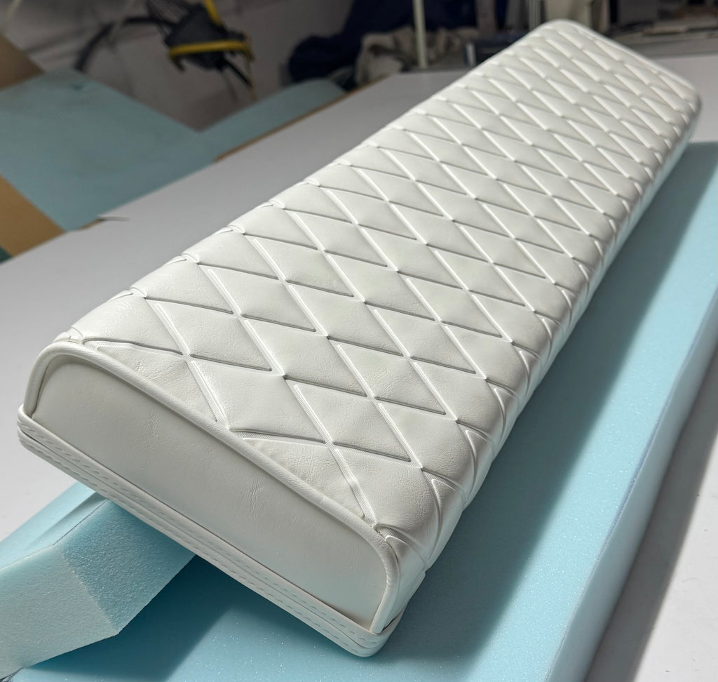 Universal Diamond Pleated Marine Boat Leaning Post Backrest Cushion-34x8x3